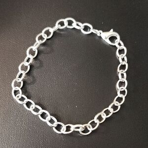 Simple CHAIN LINC BRACELET ZINC ALLOY CAN BE USED AS A CHARM BRACELET #3